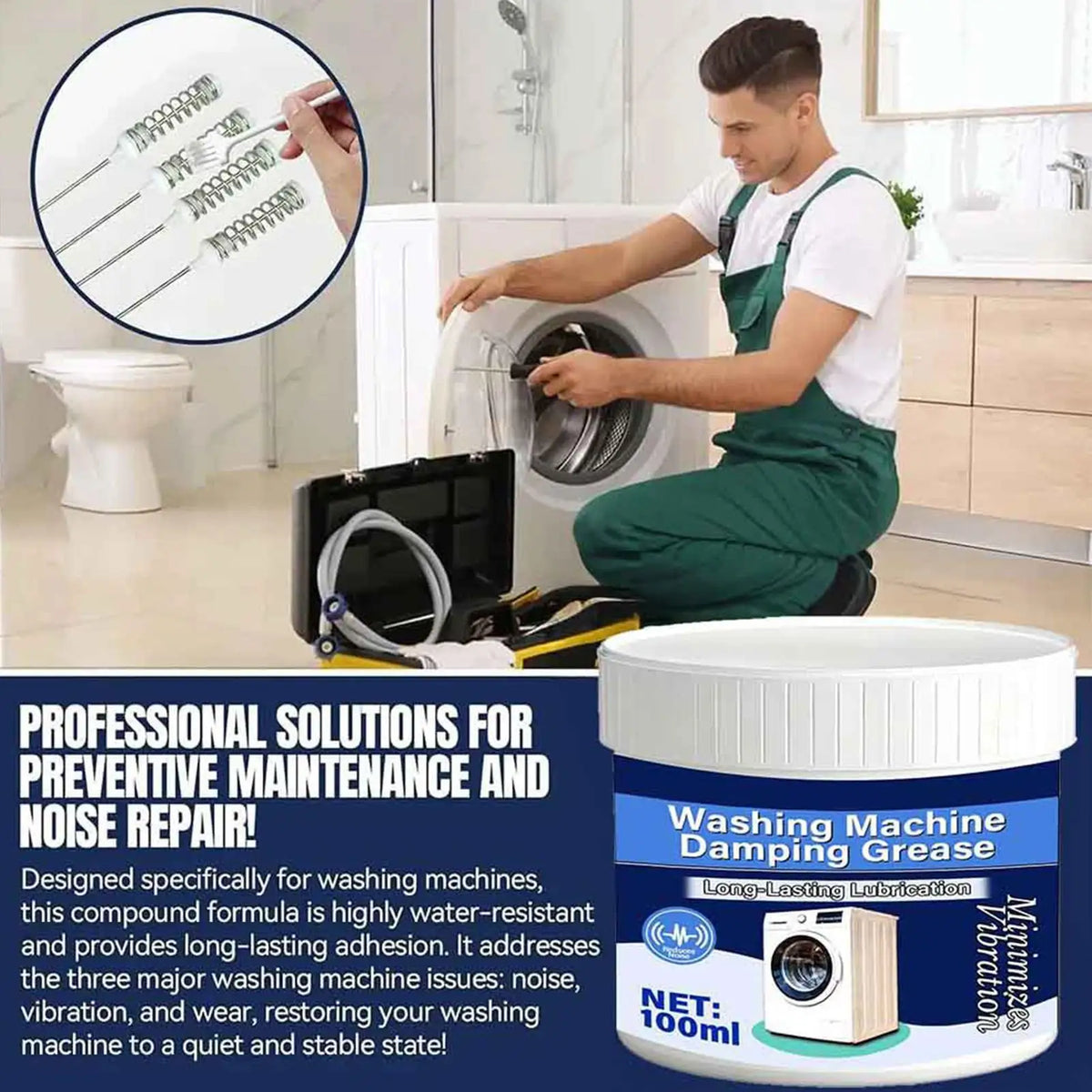 Washing Machine Damping Grease Viscosity Shock Absorption Lubricant Zpaxo
