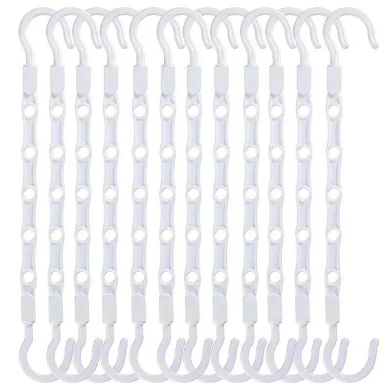 Sturdy Hanger Organizer Plastic Space Saving Smart Magic Clothes Dorm Zpaxo