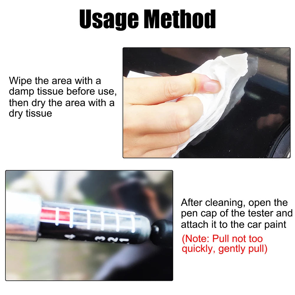 Waterproof Paint Thickness Tester Portable Coating Meter Car Testing Zpaxo