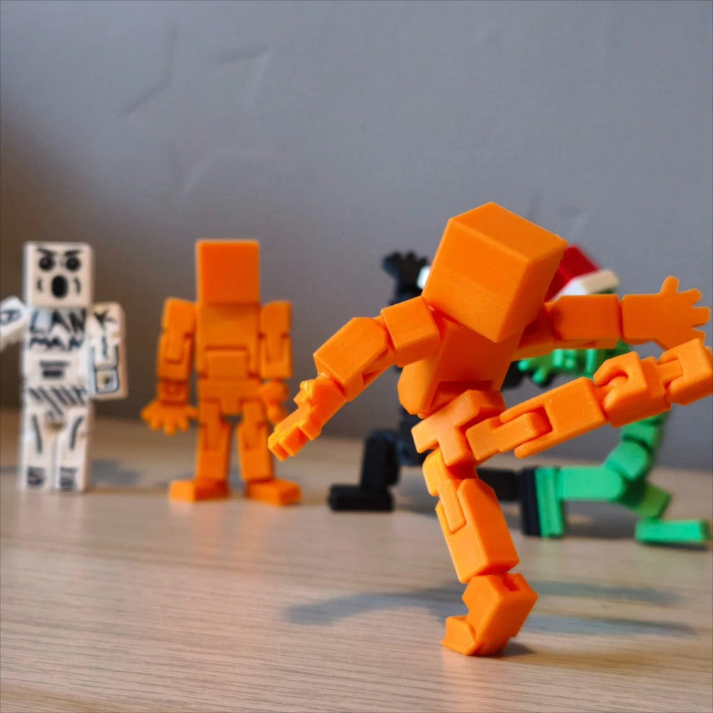 3D Printed Multi Joint Movable Mechanical Doll Model Design Custom Zpaxo
