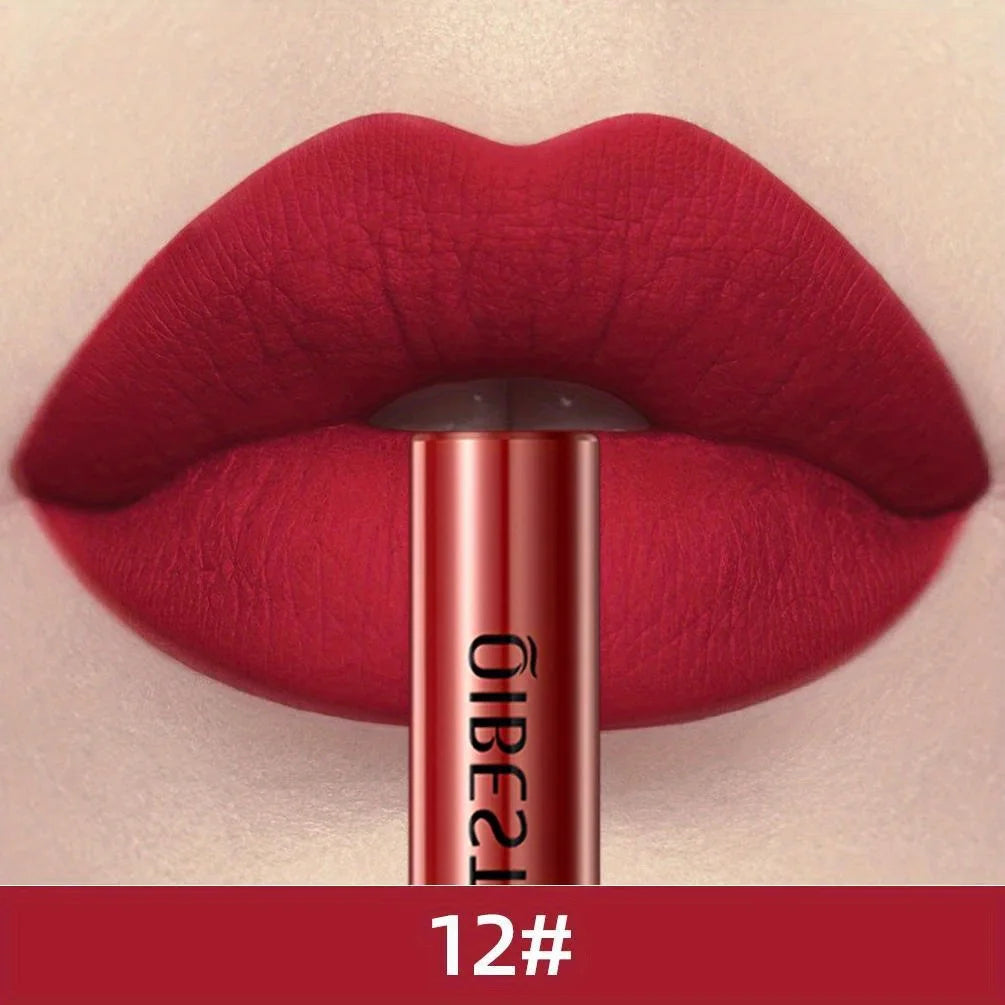 Matte Liquid Lipstick Waterproof Long Lasting Velvet Mate Nude Red Lip Gloss Lint Tube Makeup Cosmetic Lipsticks Lipgloss Zpaxo 12