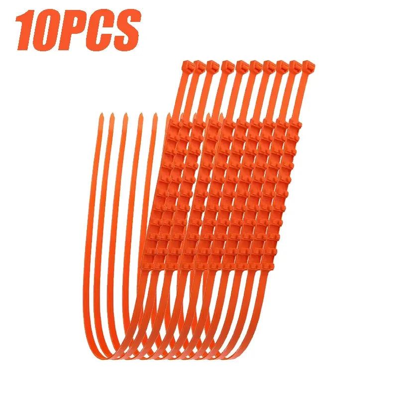 1- Complete Winter Vehicle Safety Universal Snow Chains Tow Rope Zpaxo 10PCS