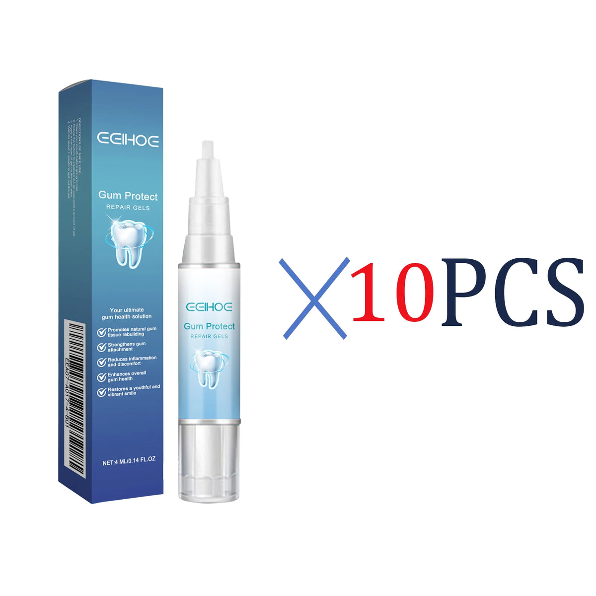 EELHOE Gum Protect Repair Gels Gently Apply Penetrate Quickly Mild Non-Irritating Small Portable Suitable For Every Teeth Type Zpaxo 10 Pcs
