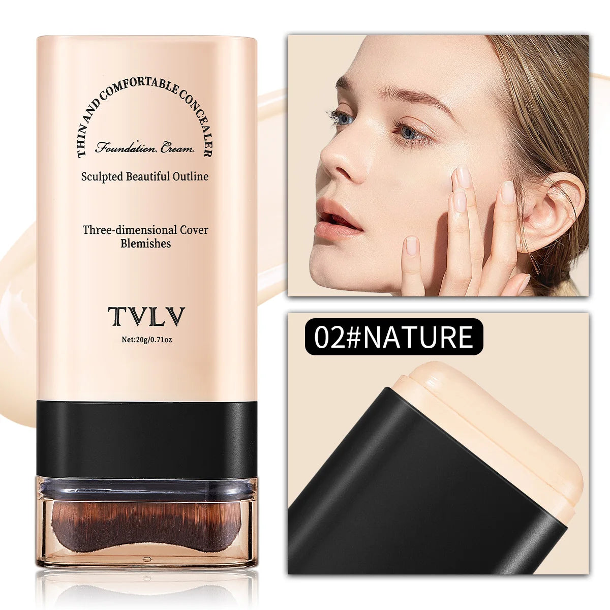 Waterproof Concealer Can Cover Defects Long Time Light Non Greasy Zpaxo 9374-02
