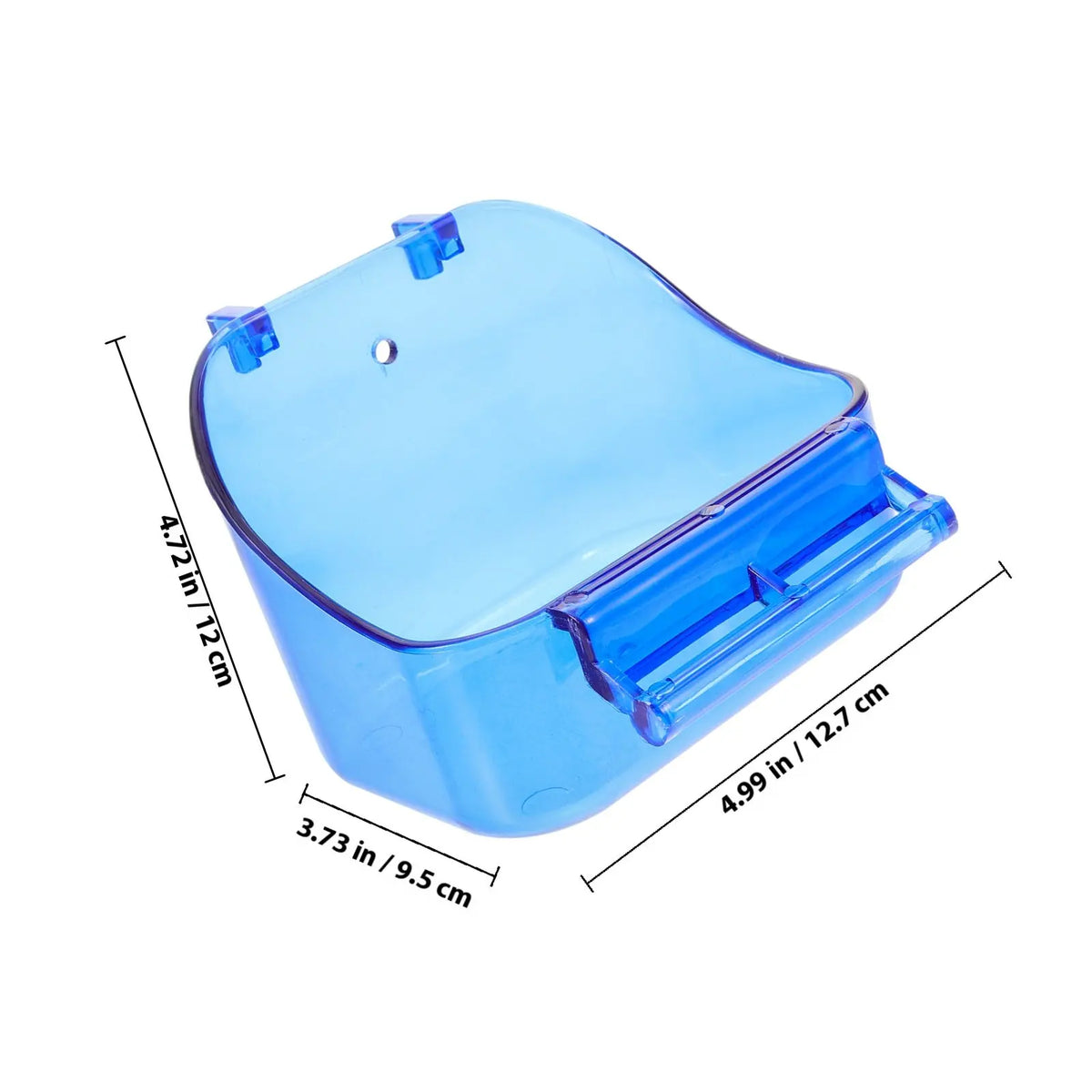Compact Bird Bath Cage Reusable Leakproof Parrot Shower Box Smooth Zpaxo
