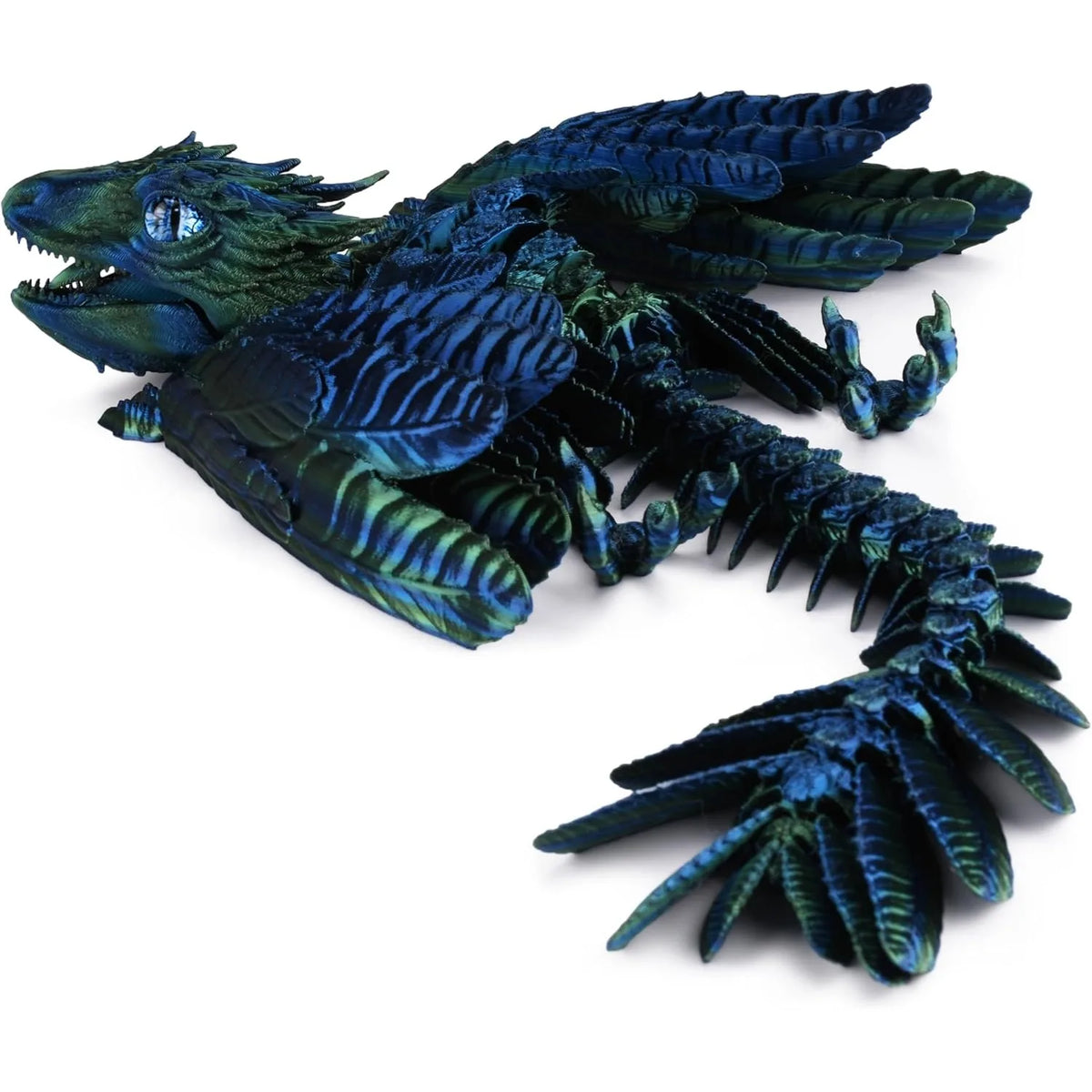 Feathered Wyvern 3D Printed Articulated Fidget Dragon Animals Print Zpaxo