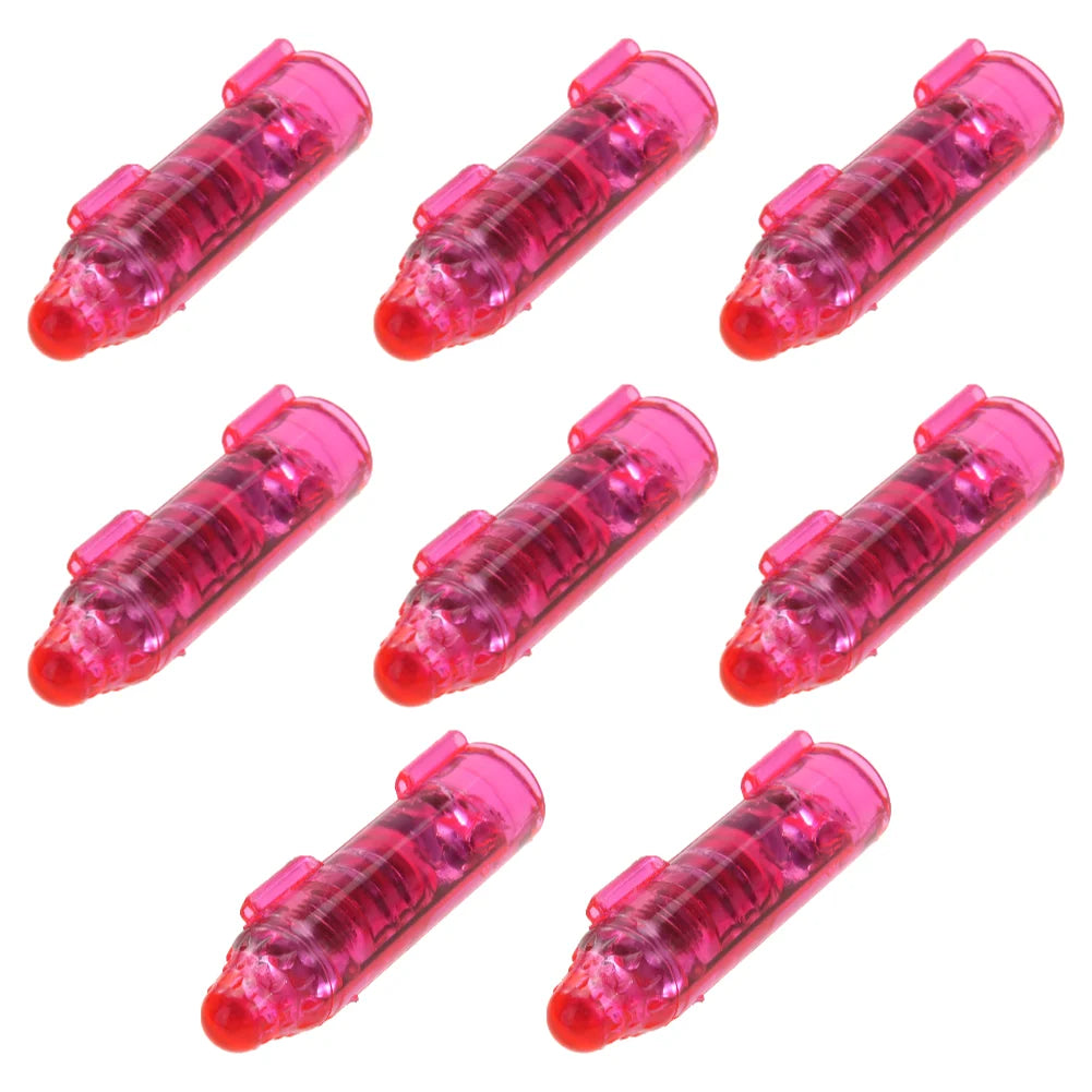1- Underwater Mini Fish Attraction Indicator Lure LED Flashing Light Zpaxo Pink 8PCS