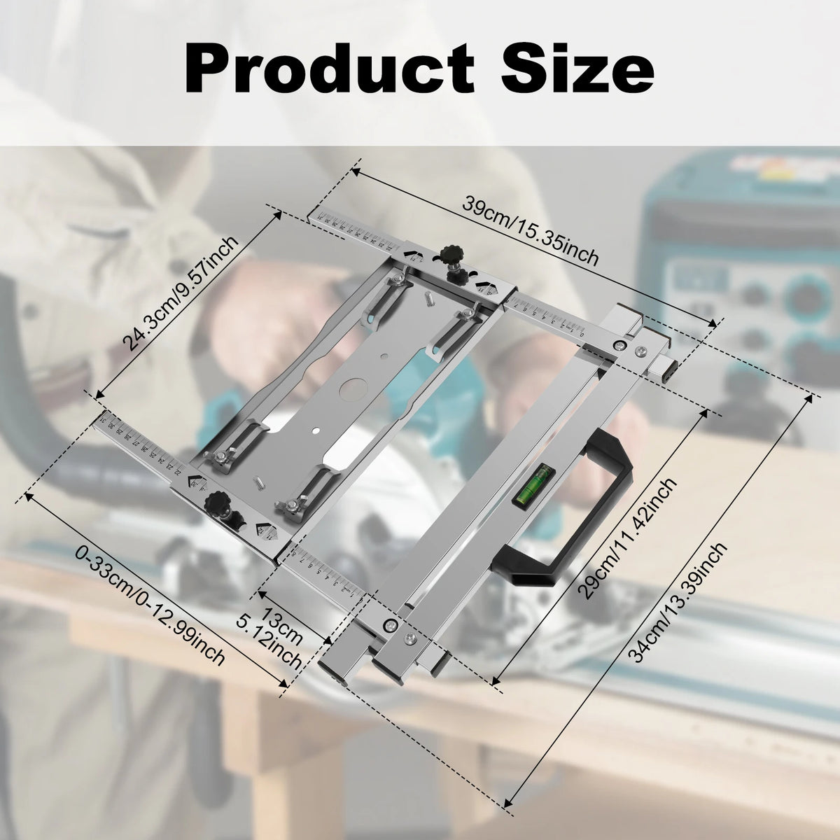 Cutting Machine Edge Guide Positioner Stainless Steel Multifunctional Cutting Machine Safety Woodworking Table Saw Circular Saw Zpaxo 31cm