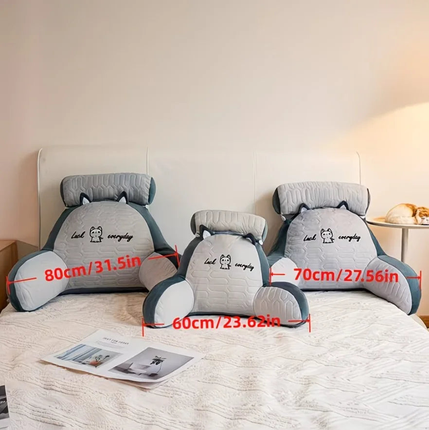 Ergonomic Reading Pillow Adjustable Back Support Soft Lumbar Bed Sofa Zpaxo