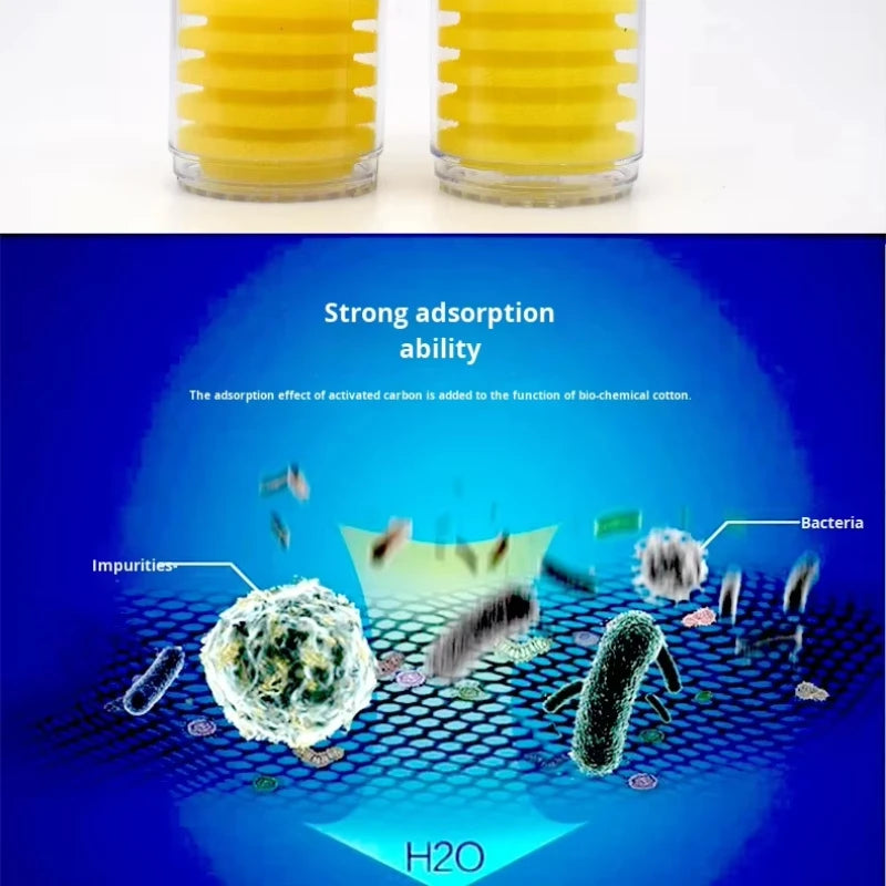 Yellow Biochemical Sponge Replacement Filter Element Built Aquarium Zpaxo