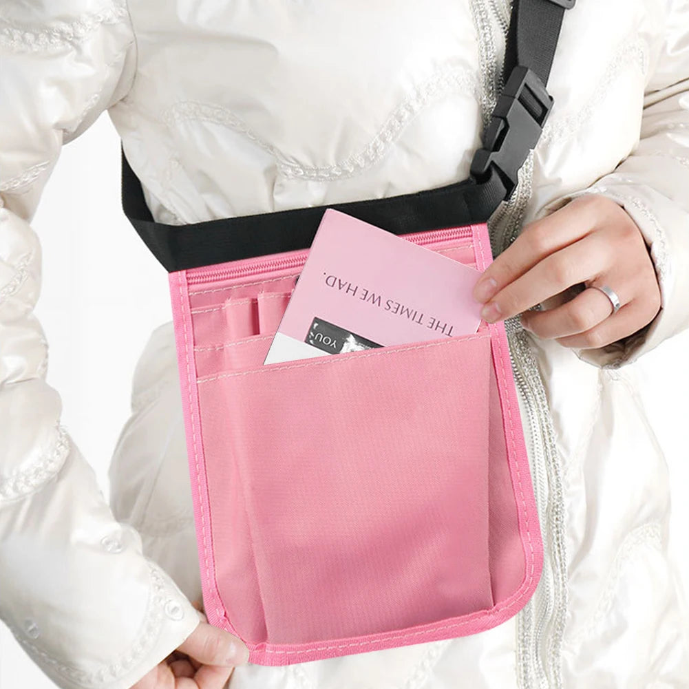 Server Apron Waist Pouch Pockets Waitress Accessories Bag Adjustable Zpaxo