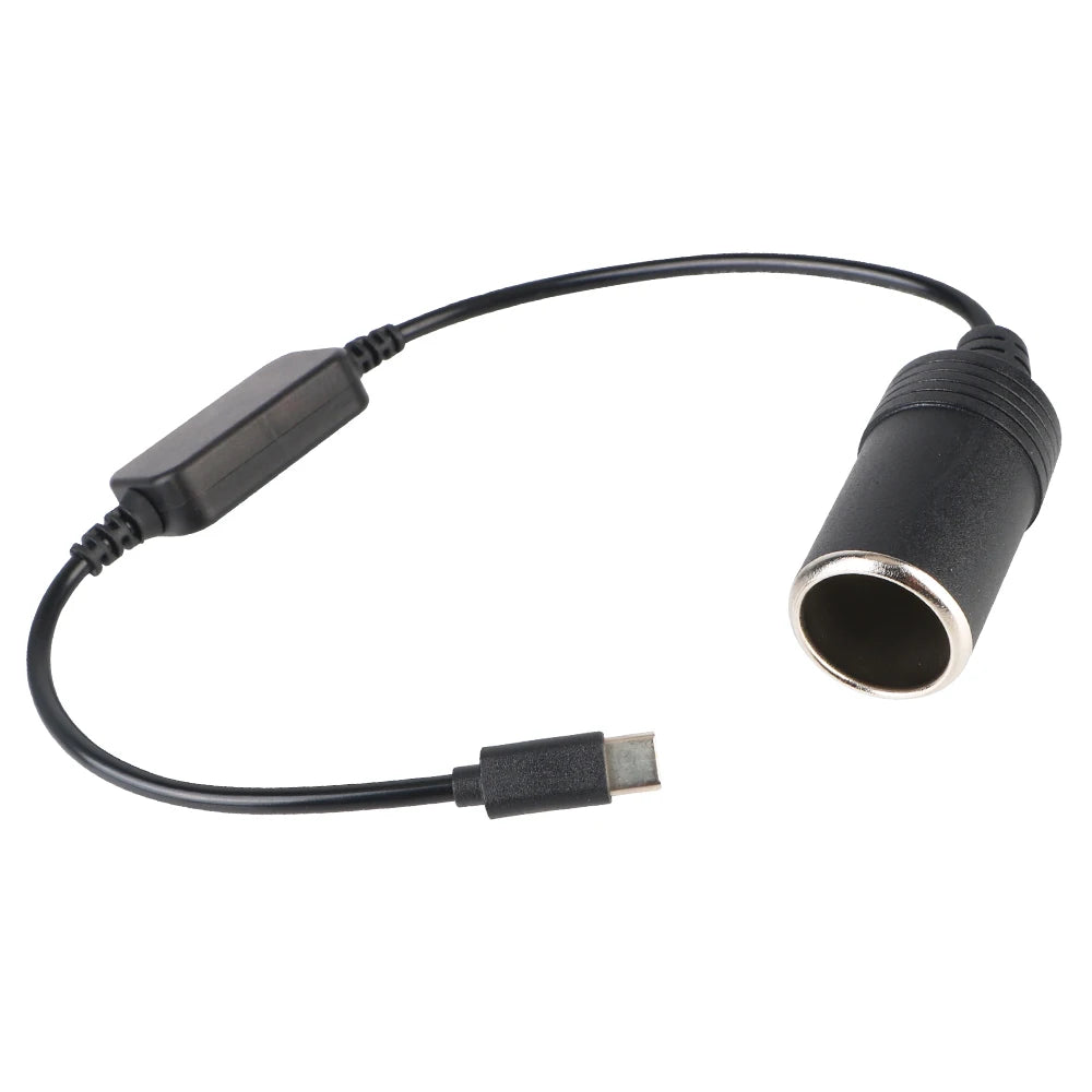 C Male Female 5V USB 12V Car Electronics Accessories Cigarette Zpaxo black