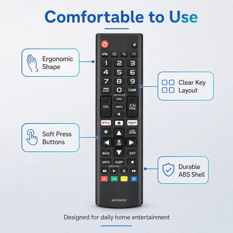 Universal ABK75095307 Remote Control Smart Television AKB75095307 Zpaxo