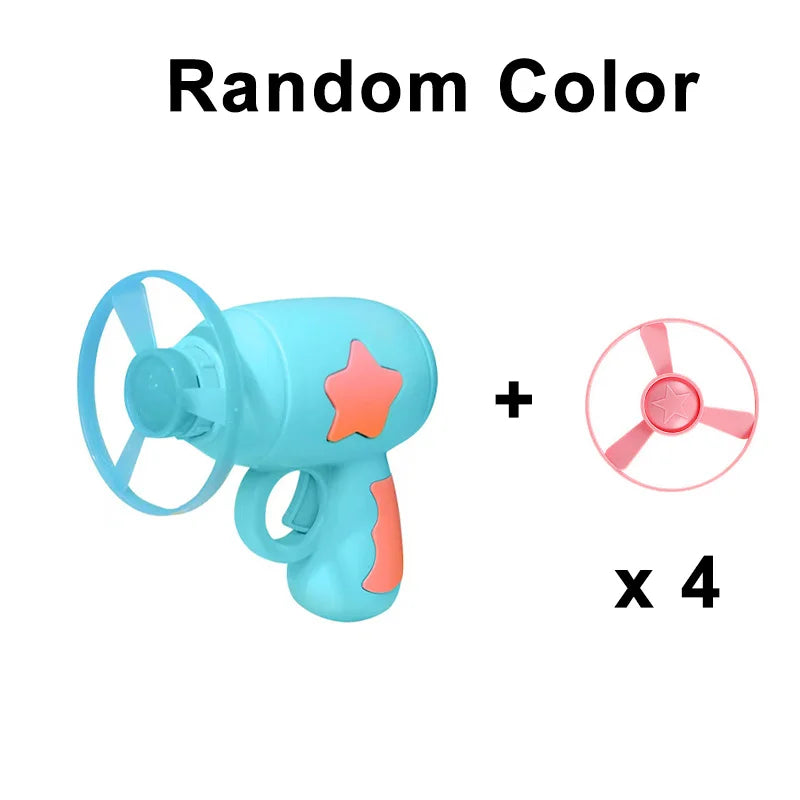 Funny Cat Toy Interactive Play Pet Training Mini Flying Disc Windmill Zpaxo Random Color