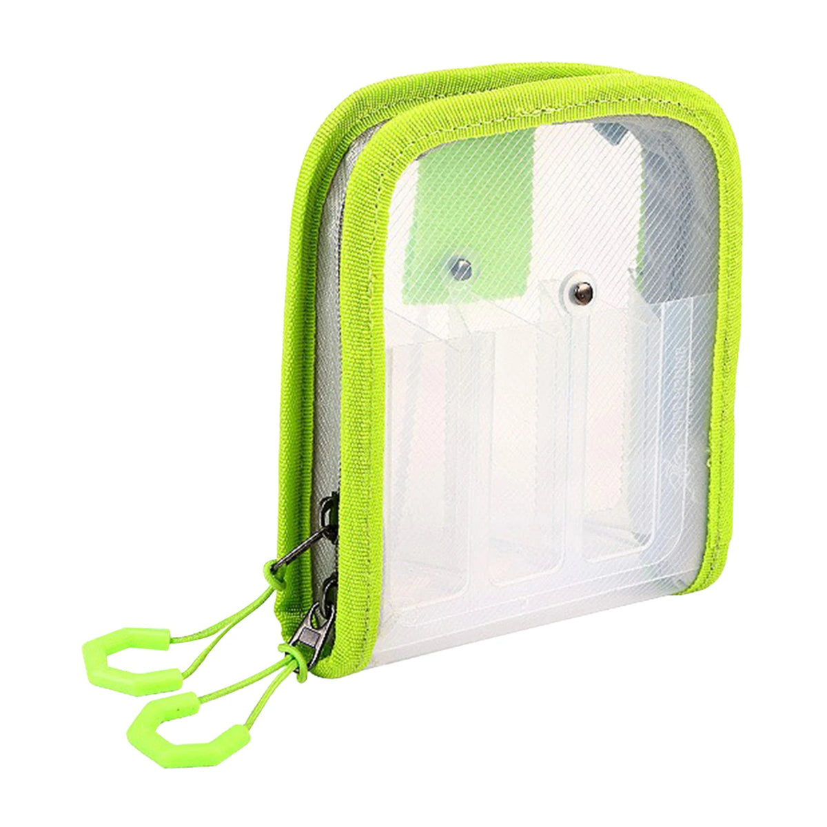 Wooden Shrimp Package Lure Bait Bag 6 Grid Fishing Tackle Waterproof Zpaxo Green