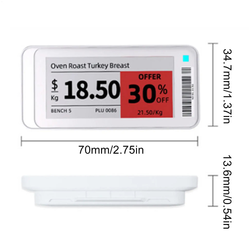Electronic Shelf Label Electric Smart Control Signages Labels Tag Zpaxo