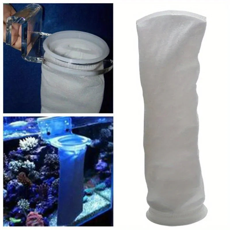Aquarium Filter Bag Fish Sock Mesh Lightweight Ring Filters Socks Zpaxo