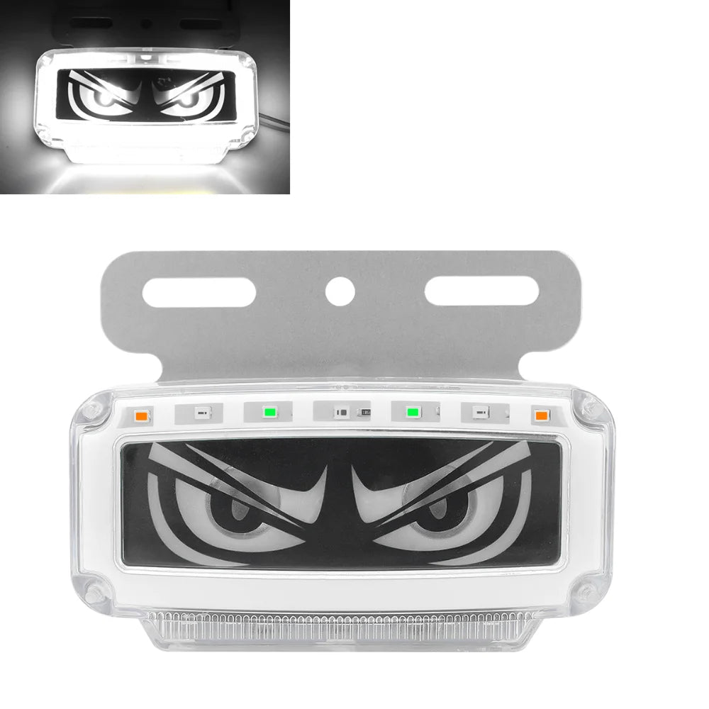 RGB LED Devil's Eye Truck Light Ultra-bright Dynamic Effect Side Zpaxo White