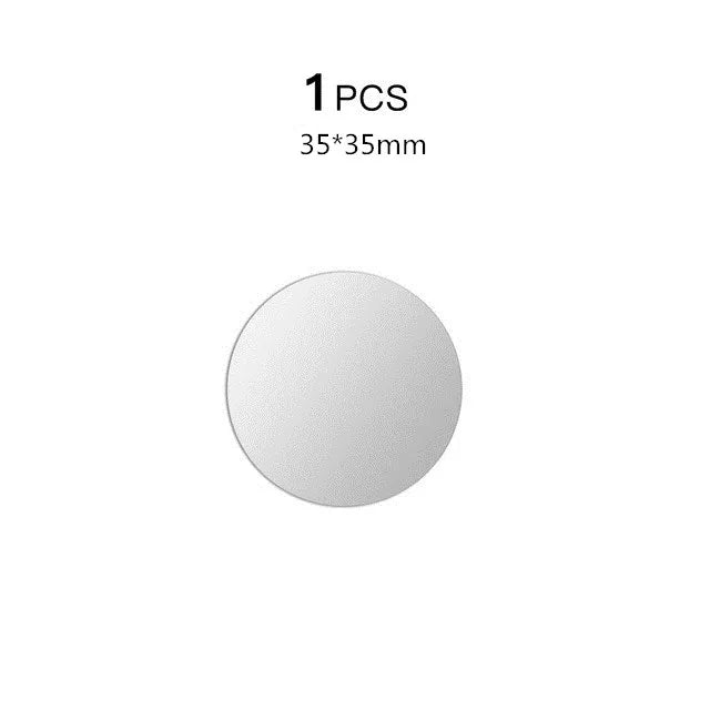 5pcs Magnetic Metal Plate Magnetic Car Phone Metal Plate Disk Universal Metal Disk Sticker Mount Mobile Phone For iPhone Xiaomi Zpaxo 1PCS Silver 35x35