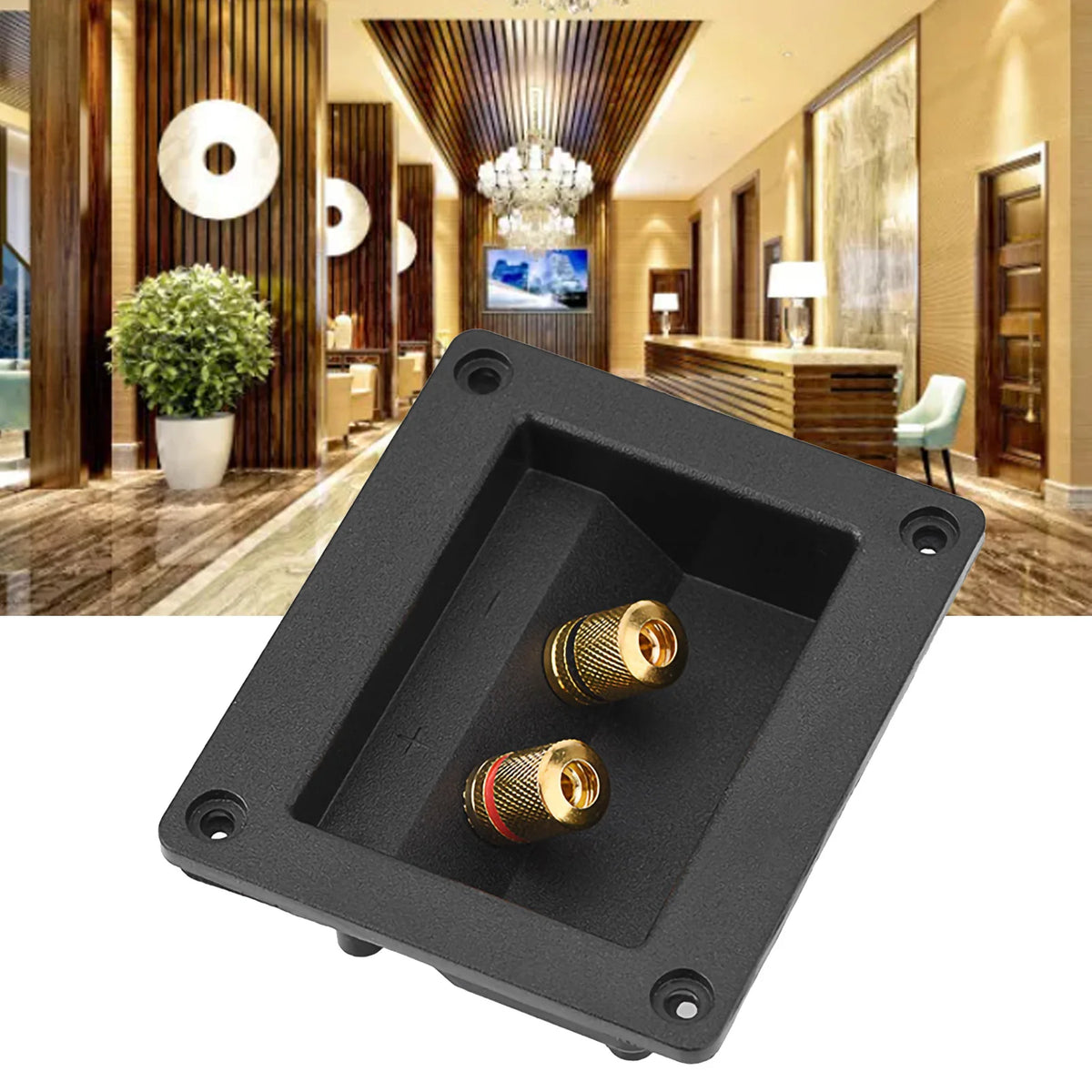 Terminal Box Acoustic Components Hifi Speaker 2 Copper Binding Post Zpaxo