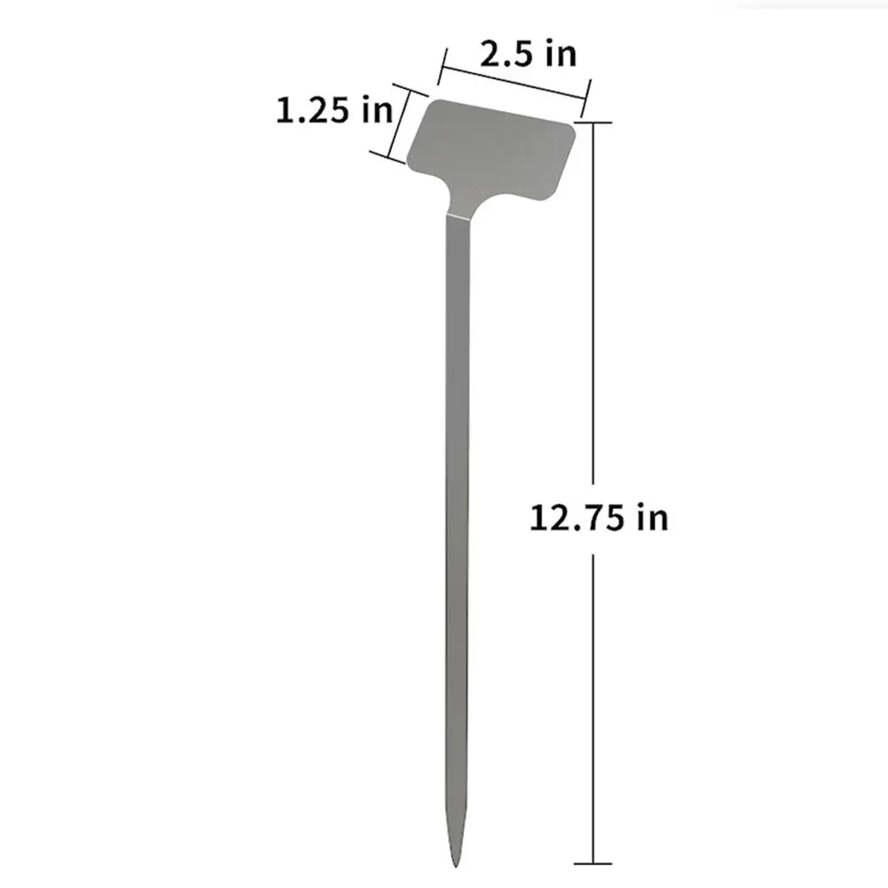 Garden Stake Tags Weatherproof Stainless Steel Markers Plant Plants Zpaxo