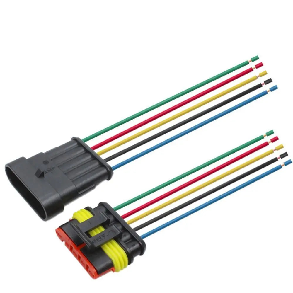4 5 6 Way Male Female Wire Harness 1P 2P 3P 4P 5P Adapter Electrical Zpaxo 5P