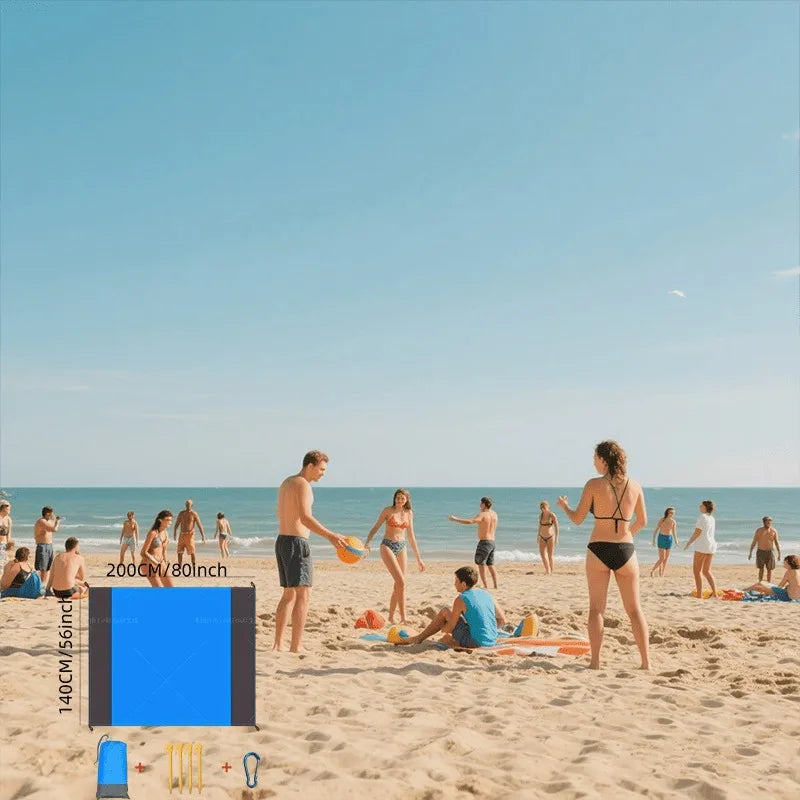 Extra-large Durable Polyester Beach Blanket Lightweight Sandproof Mat Zpaxo