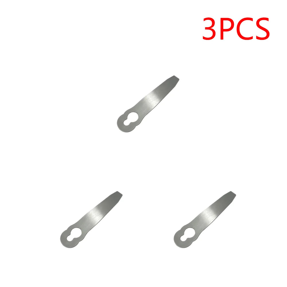 1- Stainless Steel Lawn Mower Blade Mowing Machine Blades Grass Zpaxo A 3PCS