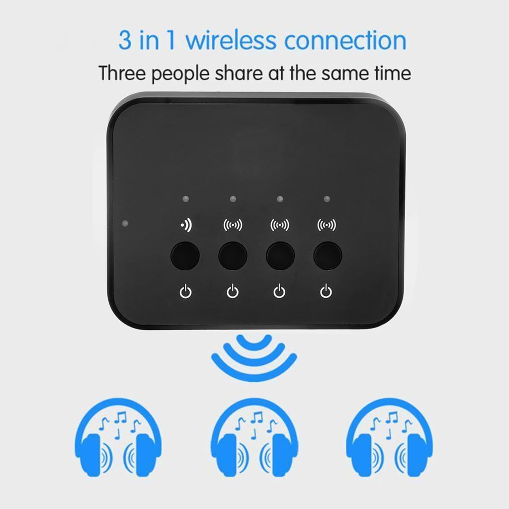 Splitter Wired Wireless Stereo 4 0 Audio Adapter Music Sharing Device Zpaxo