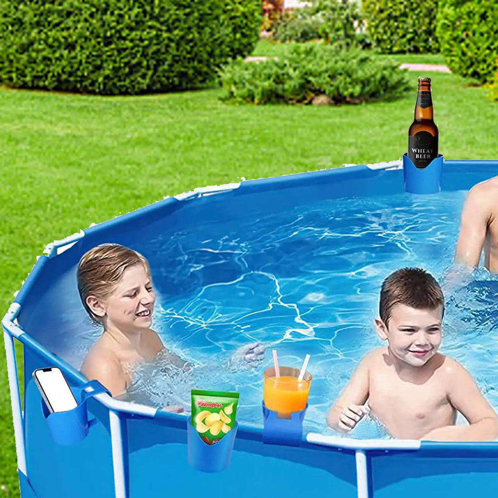 Poolside Cup Holder Backyard Pools No Punching Beer Bottle Drink Zpaxo