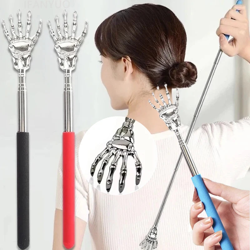 1 Massager Back Stainless Steel Scratcher Ghost Hand Telescopic Zpaxo