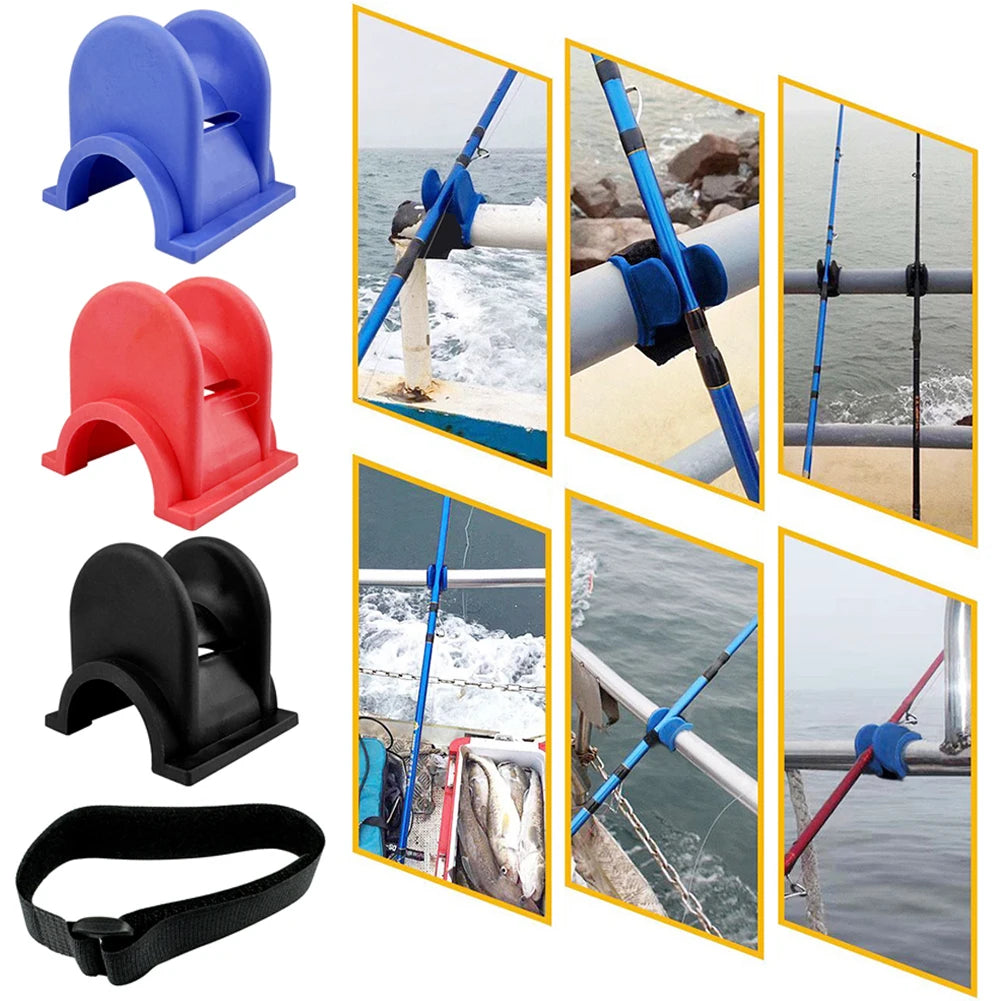 U-shaped Fishing Rod Support Portable Feeder Pod Stand TPE Baits Zpaxo