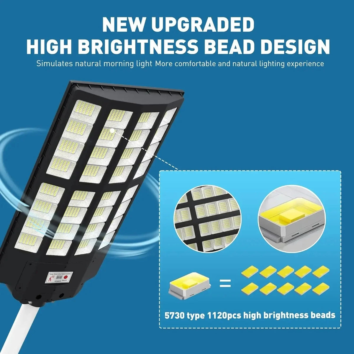 Outdoor Solar Street Lights Sensor Waterproof IP66 Dusk Dawn LED Zpaxo
