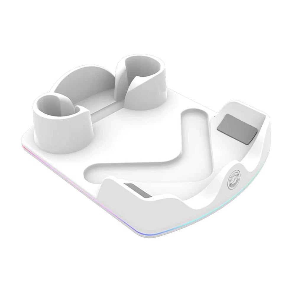 Charging Dock Meta Quest 3S Stand RGB Light Headset Display Zpaxo WHITE