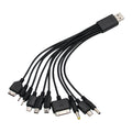 Universal 10 1 USB Cable Micro Charger Male Multi Plug C Phone Zpaxo 10 in 1