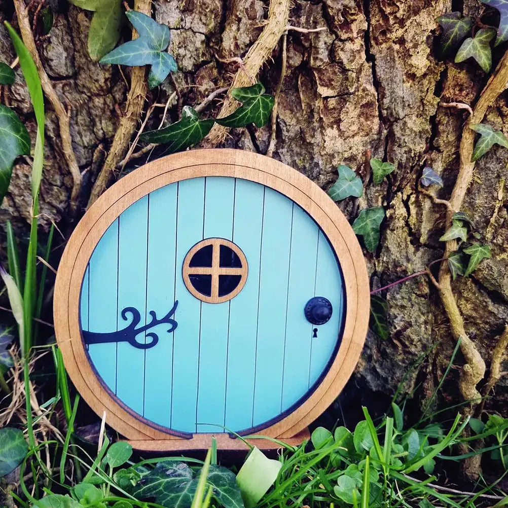 Wooden Fairy Door Miniature Decor Fine Workmanship Lifelike Zpaxo