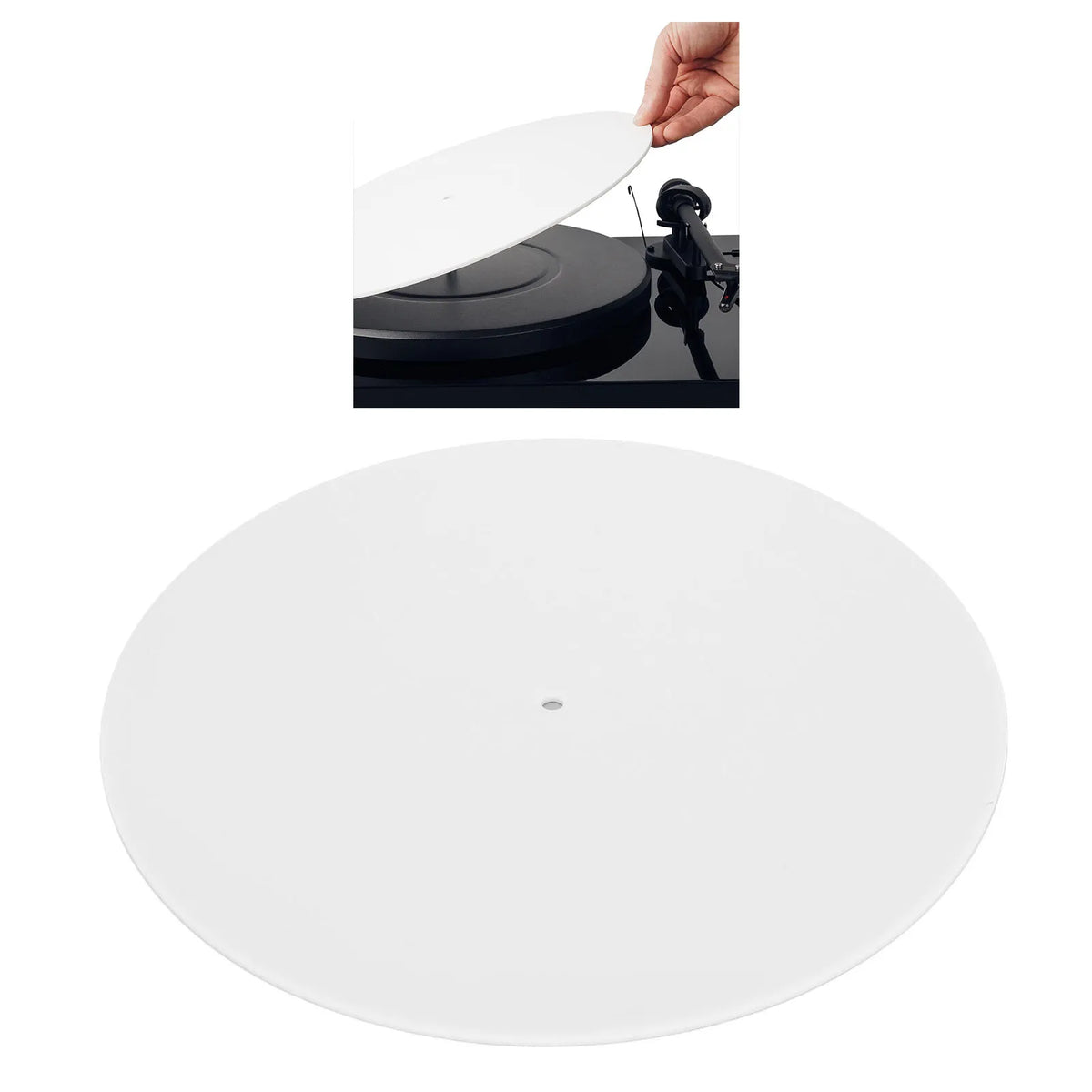 Turntable Mat Reduce Static Dust Noise Replacement Acrylic Record Zpaxo