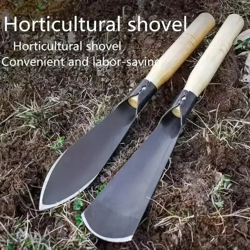 Versatile Garden Shovel Sturdy Iron Hoe Planting Weeding Loosening Zpaxo