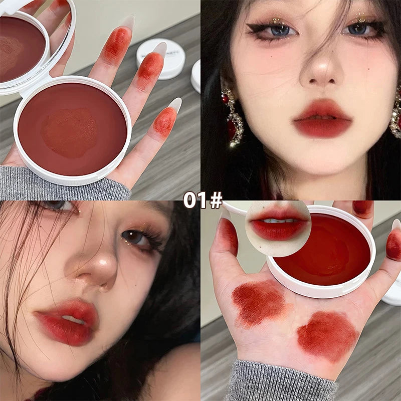 Matte Blusher Palette Soft Silky Natural Brightening Multi-purpose Facial Rouge Eyeshadow Lipstick Low Saturation Blush Makeup Zpaxo 01