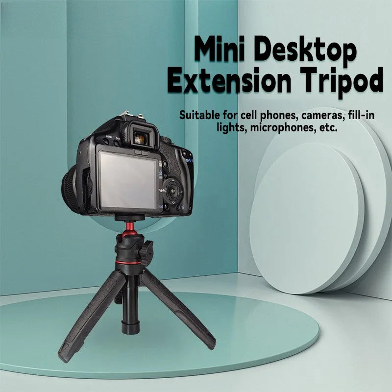Mini Extendable Desktop Tripod Handle Grip Stand Flexible Ballhead 1 Zpaxo