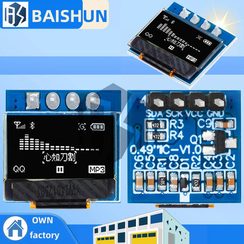 OLED Display LCD Module White 0 49 Screen 64x32 I2C IIC Interface Zpaxo