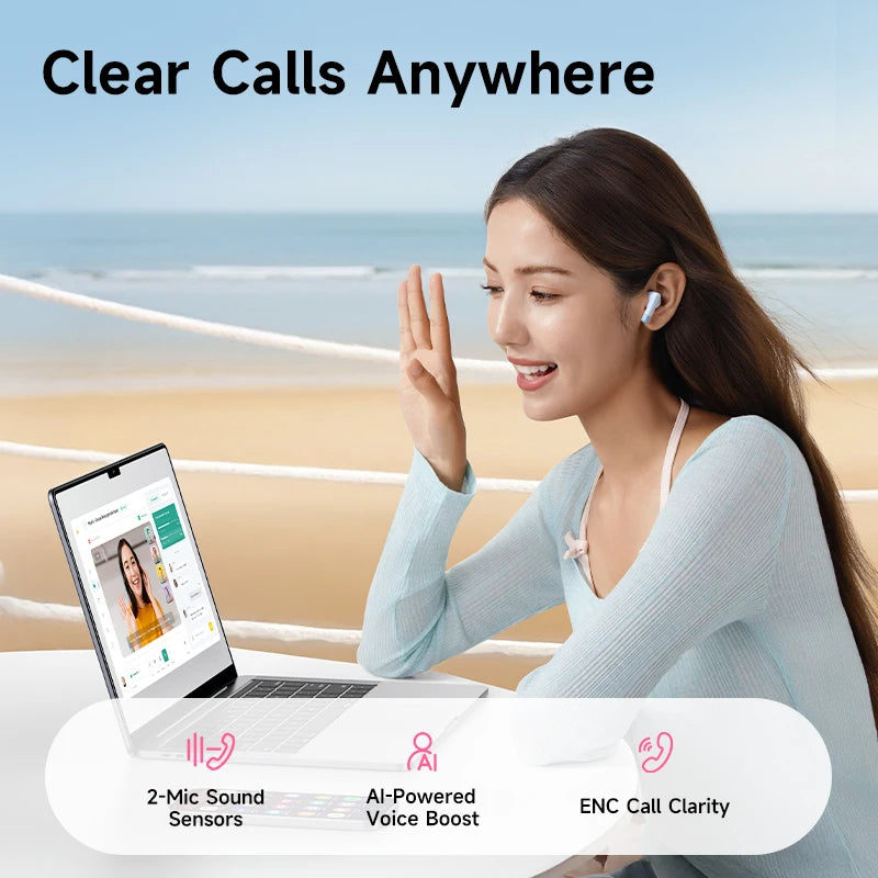 Baseus Bass BS2 Lite True Wireless Earbuds Bluetooth 6 0 Semi-in-ear Zpaxo