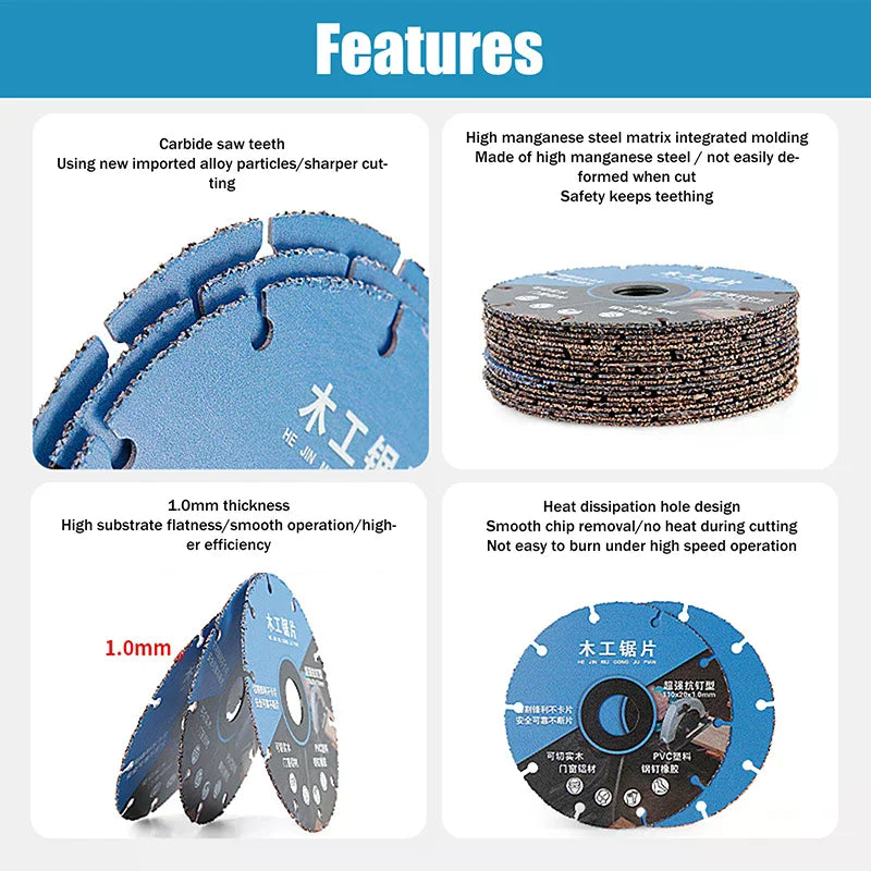 1 2 3 Woodworking Special Saw Blade Brazed Multipurpose Circular Zpaxo