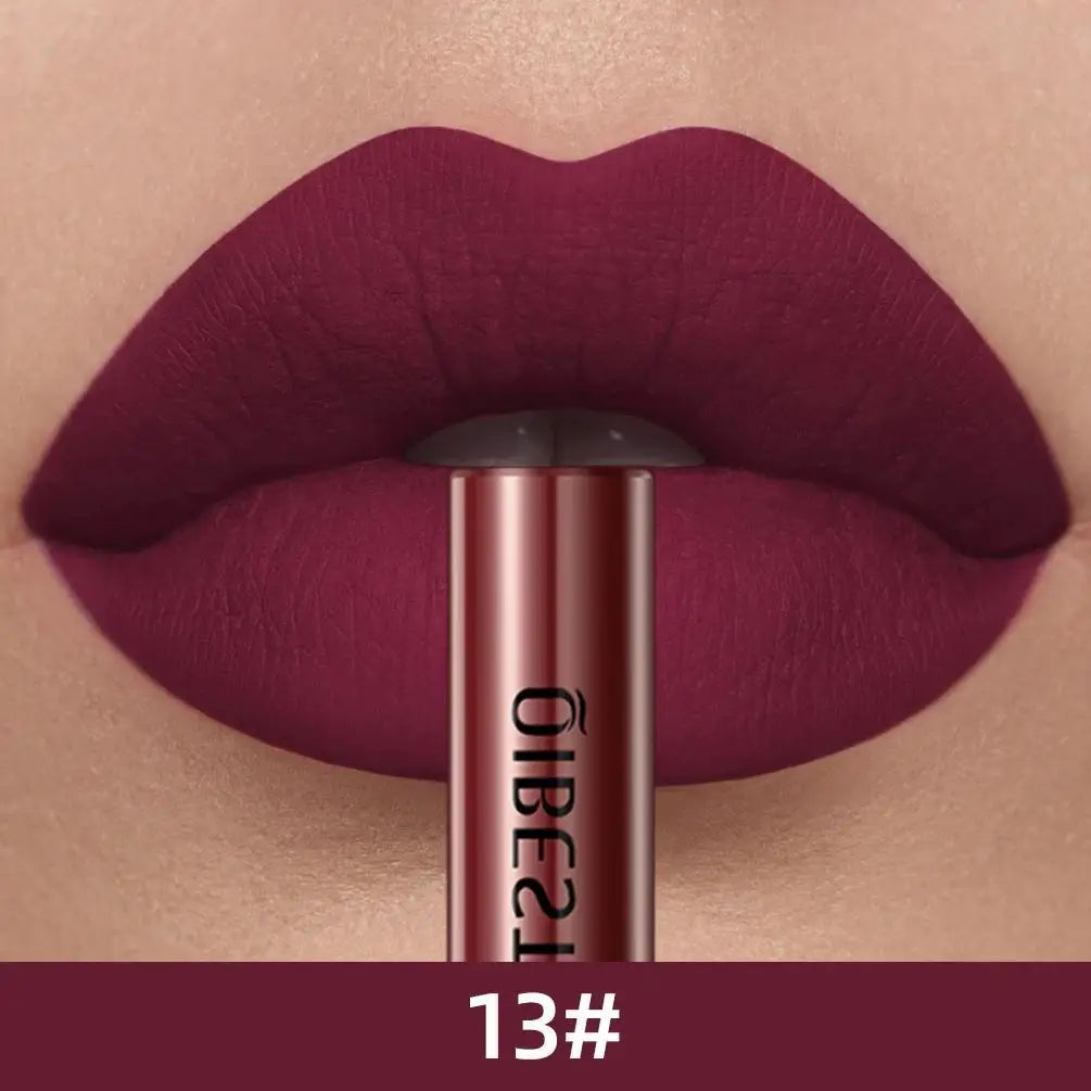 Matte Liquid Lipstick Waterproof Long Lasting Velvet Mate Nude Red Lip Gloss Lint Tube Makeup Cosmetic Lipsticks Lipgloss Zpaxo 13