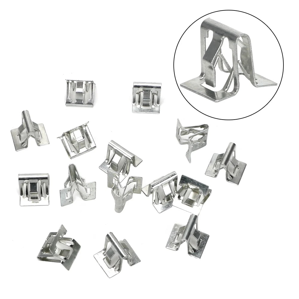 Universal Car Fasteners Interior Trim Plate Fixed Iron Clip Buckle Zpaxo Brown