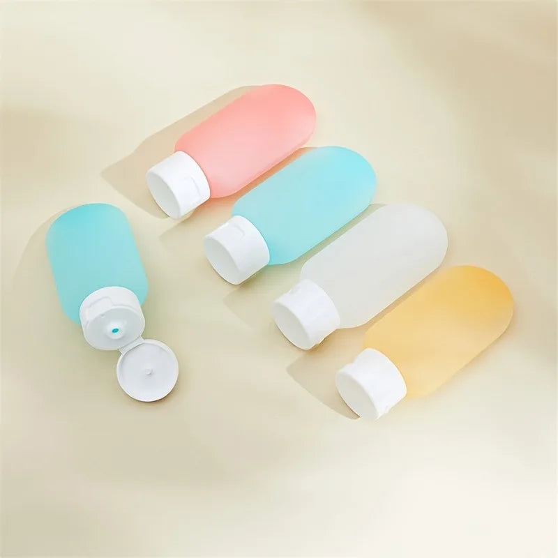 Refillable Travel-sized Bottles Leakproof Squeeze Tubes Cosmetics Zpaxo