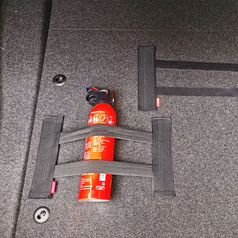Car Back Rear Trunk Storage Mesh Fixed Straps Interior Organizer Zpaxo