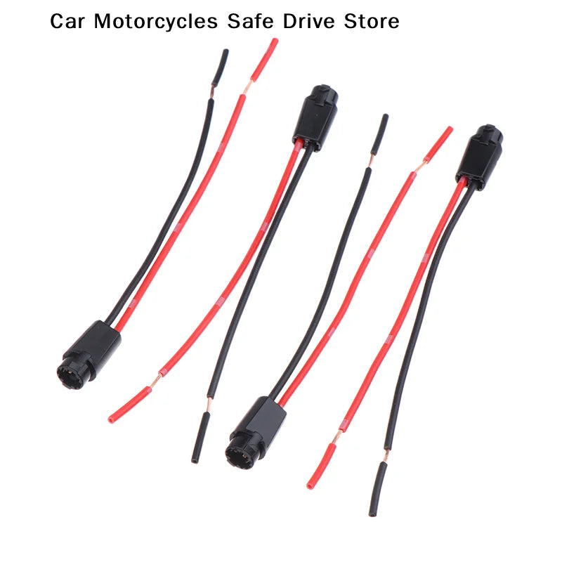 Car T5 LED Bulb Holder Socket Light Plug Extension Cables Harness 1 Zpaxo