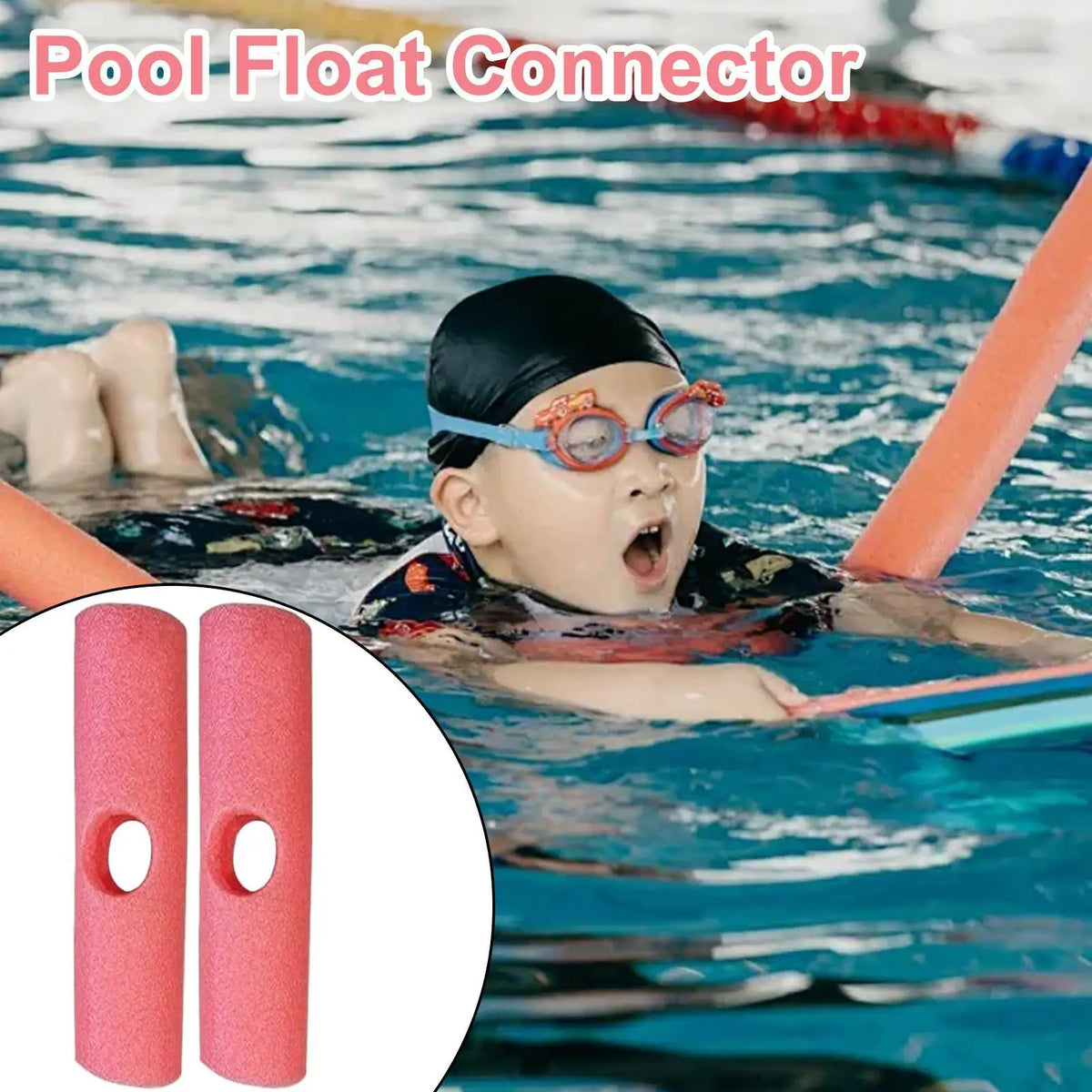 Pool Noodle Connector Adapter Non-slip Foam Joint Holder Adjustable Zpaxo
