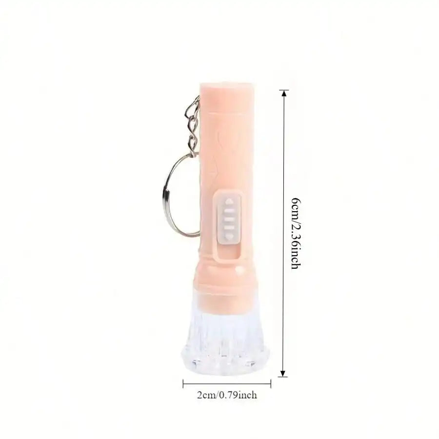 10 20 LED Flashlight Keychain Portable Plastic Key Ring Toy Will Be Zpaxo
